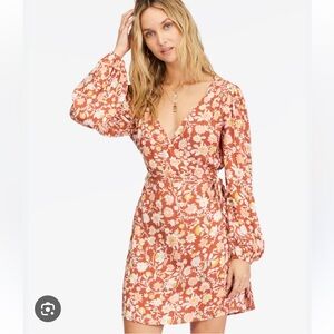 Billabong Spring Romance - Mini Wrap Dress